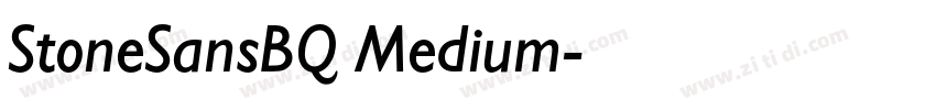 StoneSansBQ Medium字体转换 StoneSansBQ Medium字体转换